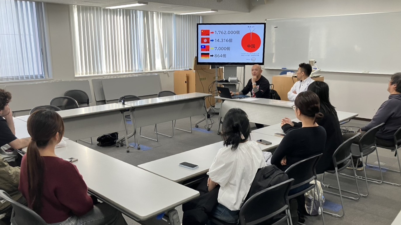 教育大函館校の交換留学生を対象に納豆講座・試食会を行いました